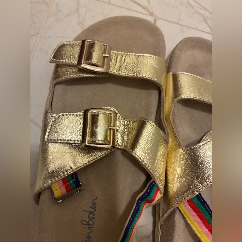 Boden Gold Rainbow Sandals - Picture 2 of 10